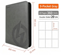 Premium 9-Pocket PU Trading Card Binder, Large Capacity Card Album
