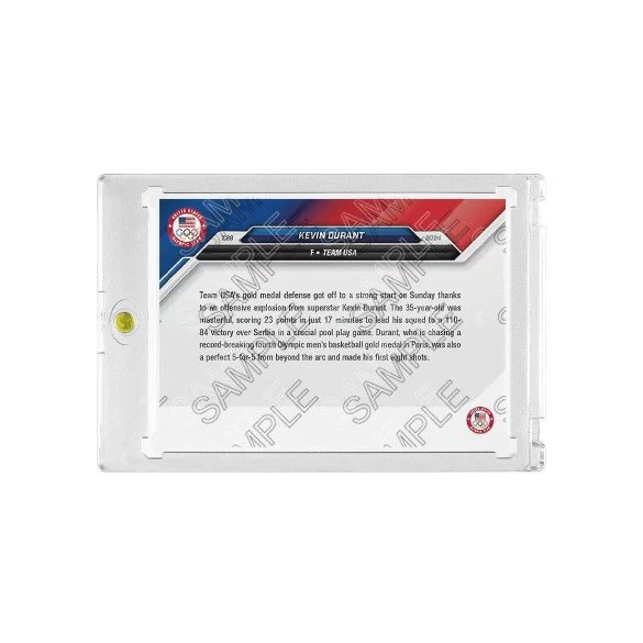USA Olympic Steph Curry Basketball Collectible Card with Display Case