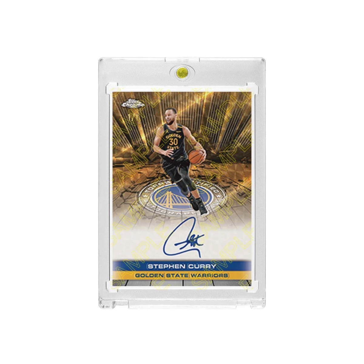 Warriors Stephen Curry Basketball Collectible Card with Display Case