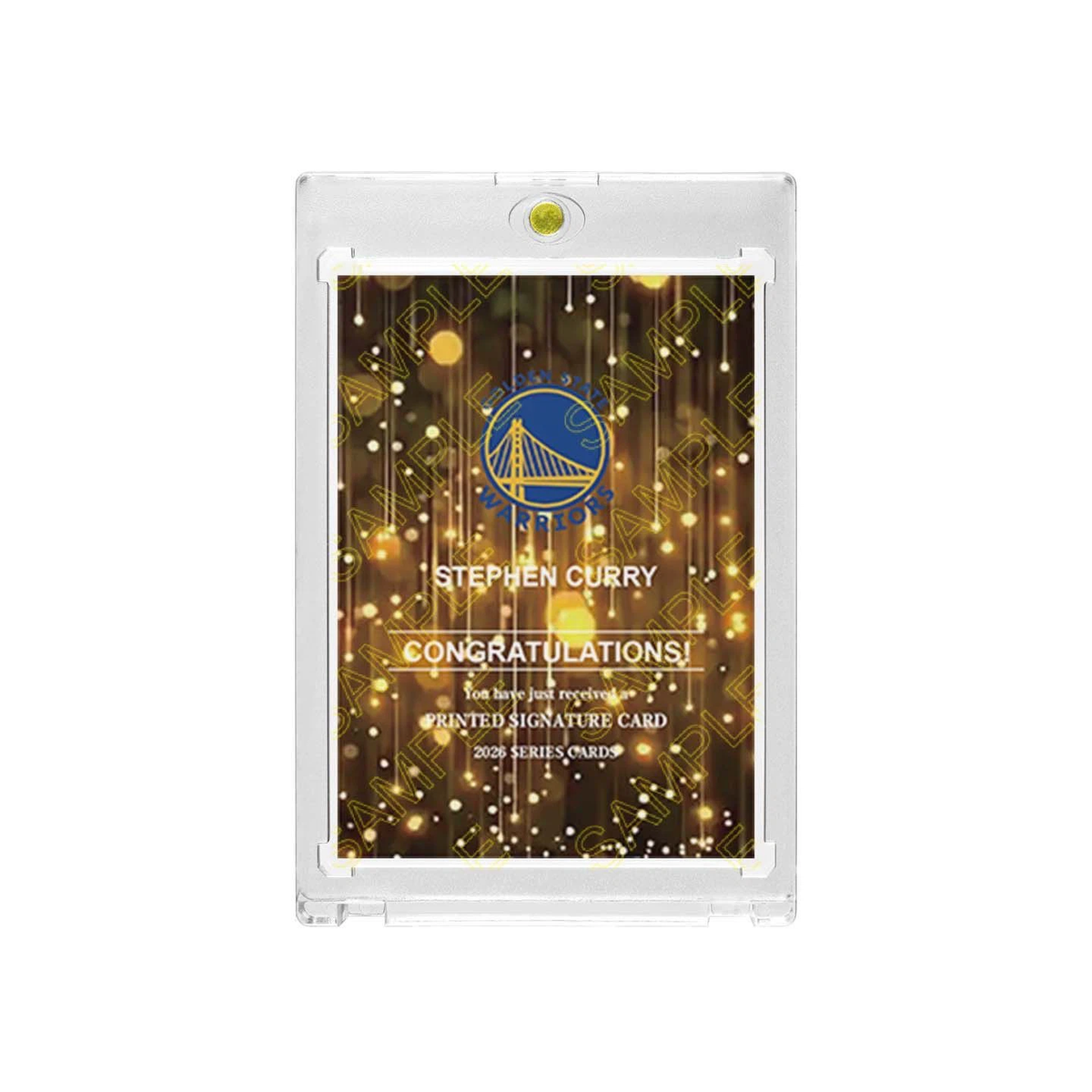 Warriors Stephen Curry Basketball Collectible Card with Display Case