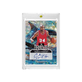 Charles Barkley Aquatic Cracked Ice Basketball Collectible Card with Display Case